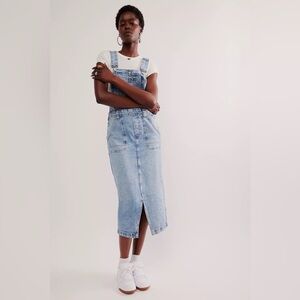 Free People Light Blue Denim Dress